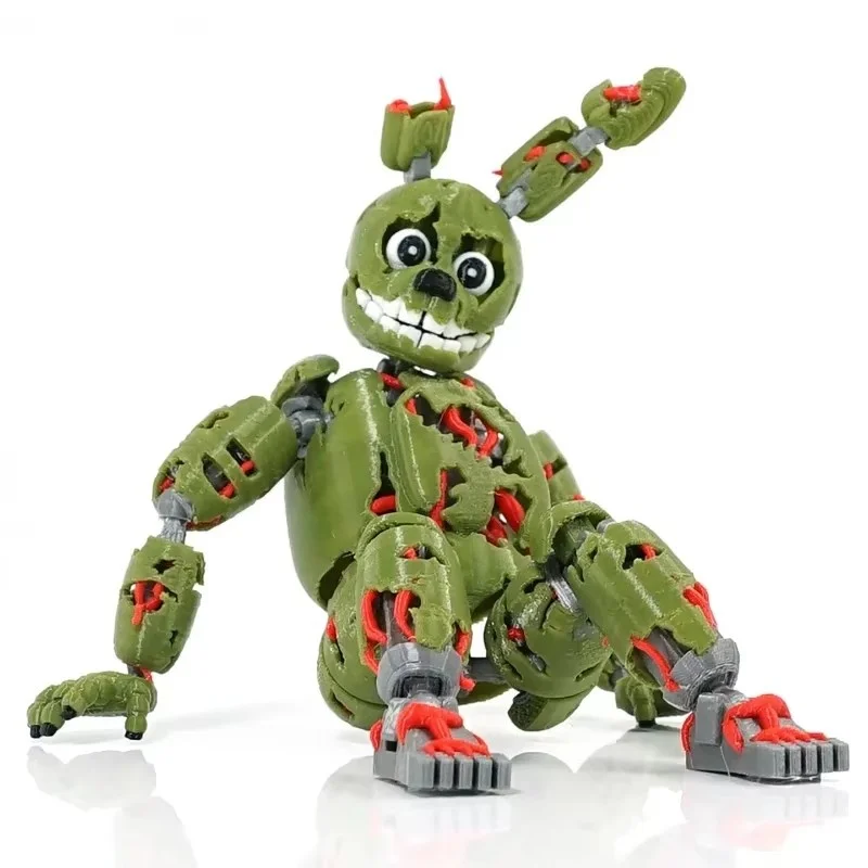 In Stock 3D Printed Green Rabbit Action Figure Articulated Joints Finished Model Anime Peripheral Perfect Birthday Gift