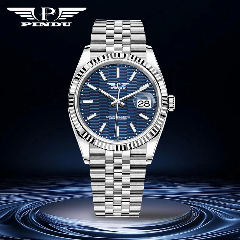 

2025 New PINDU DESIGN Men's Watches Mechanical Top brand Luxury Automatic Watch For Men AR Sapphire glass Calendar Wrist watch