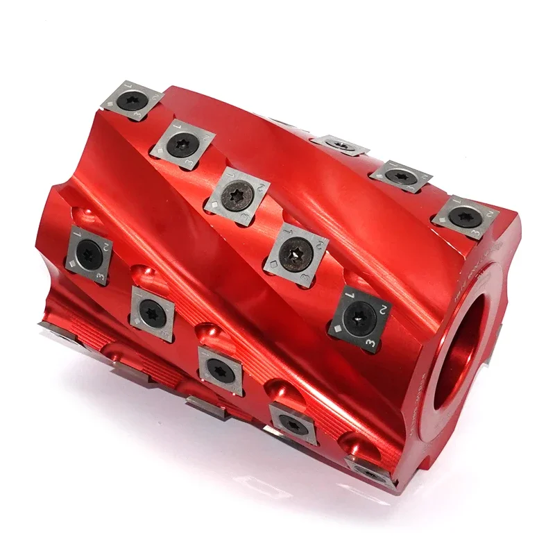 

Woodworking disposable spiral milling cutter four-sided planer end milling overlord cutter planer pineapple corn cutter