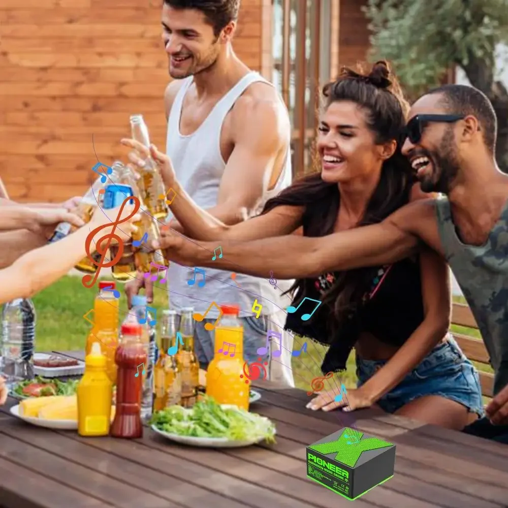 X1 مربع صغير سمّاعات بلوتوث سماعة لاسلكية تعمل بالبلوتوث في الهواء الطلق مضخم صوت محمول ستيريو الصوت المحيطي بلوتوث صغير المتكلم