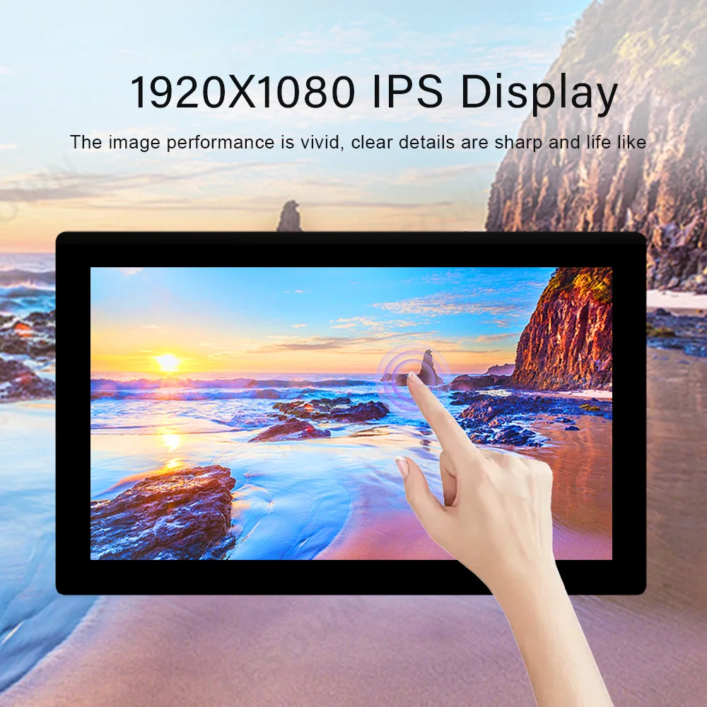 LESOWN 12.5 Touch Widescreen HDMI VGA 1920x1080 Full HD IPS LCD Panel eDP 30PIN Interface Module for Industrial Machines