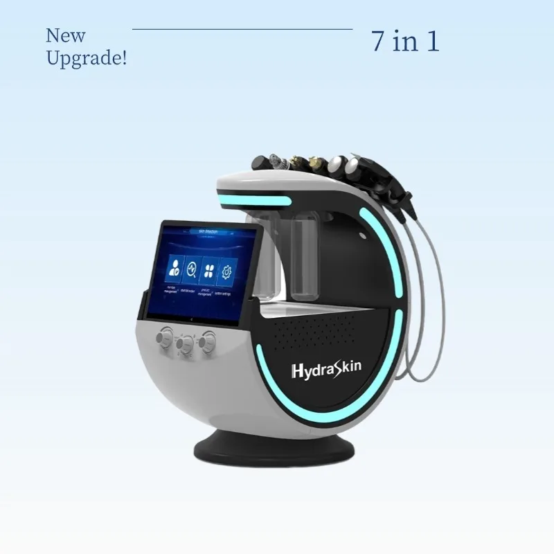 

Premium HydraSkin Complete Skin Care Set: Detector + Cooling Globes Home Use/Portable/CE Certified Salon Results at Home