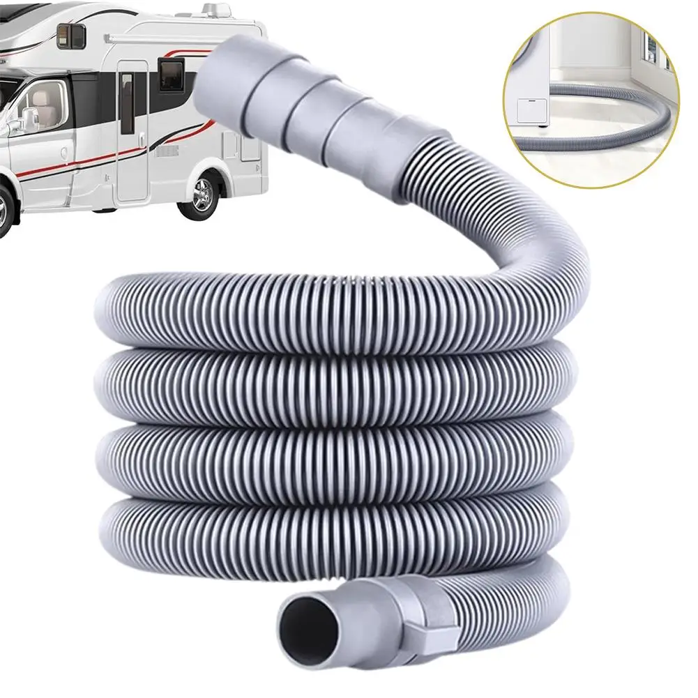 2/5/ 8m Sewer Pipe Kit Foldable RV Trailer Sewer Hose With And Leakproof Clamp RV Accessories Adapter Adjustable Hose Rv T3H3