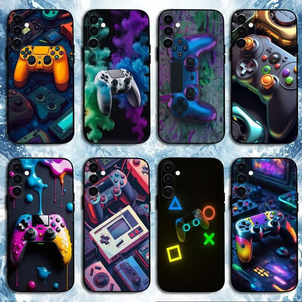 

Dynamic game console Phone Case For Samsung Galaxy A73,A72,A71,A70,A53,A52,A51,Others Soft Black Shell