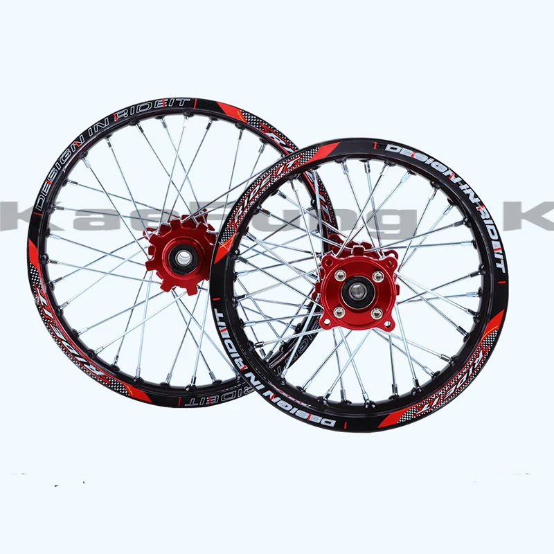 Dirt Pit bike 15mm Front 1.60-17 Rear 1.85-14 inch Alloy Wheel Rim with CNC Hub For KAYO HR-160cc TY150CC 14/17  wheel