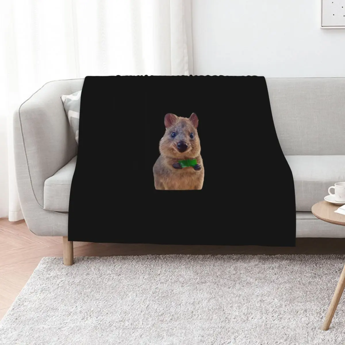 Quokka Throw Blanket Color Fast Cozy Throw Blanket