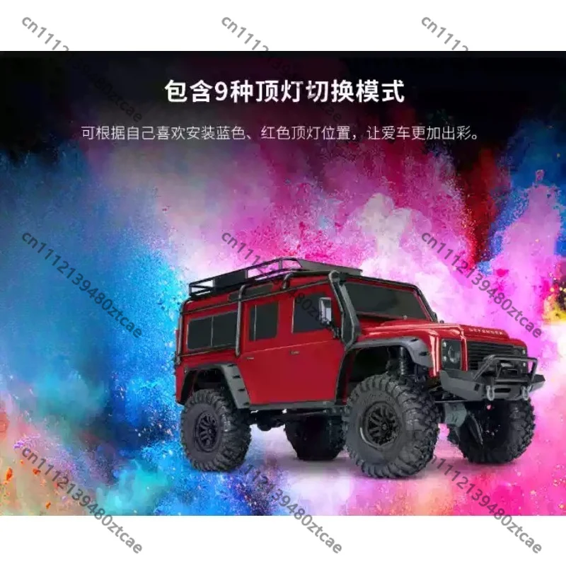 Simulation LED Roof Light for RC Rock Crawler, Luggage‑Rack Lamp With 9 Lighting Modes, Upgrade Hobby Spare‑Part