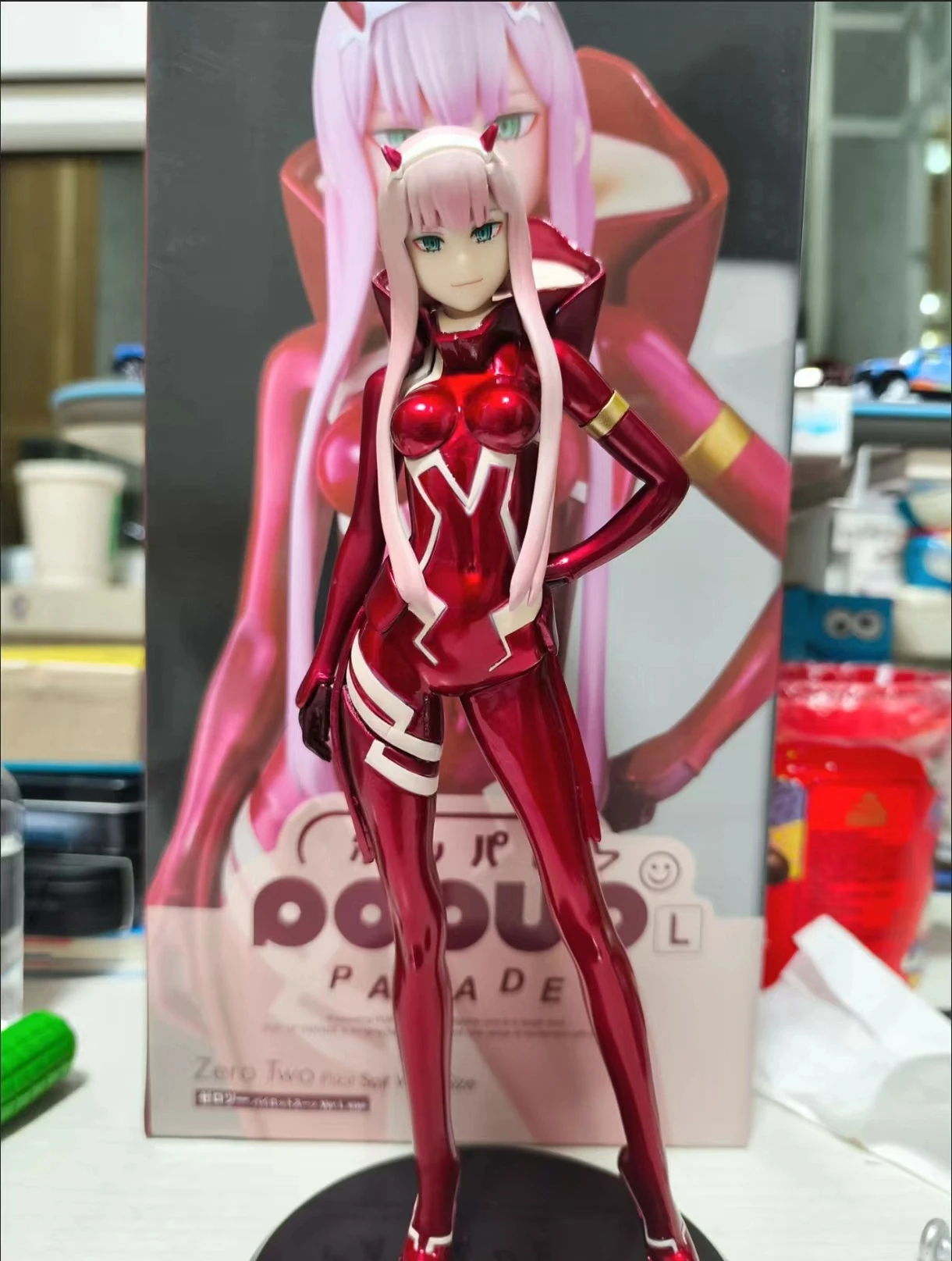 Recién llegado, equipo nacional FRANXX POPUP 02, traje de conducción, figura de Anime para niñas, funda de PC de escritorio, decoración, juguete coleccionable