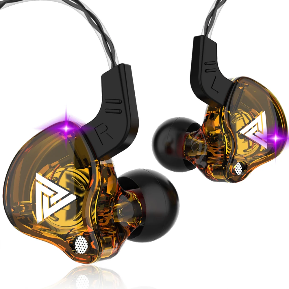 Original QKZ AK6 In-Ear-Kopfhörer 6, dynamische Treibereinheit, Kopfhörer mit Mikrofon, Stereo, Sport, HiFi, Subwoofer, Headset, Monitor-Ohrhörer