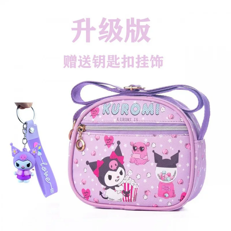 MINISO Hello Kitty Kuromi Cinnamon Dog Children's Mini Shoulder Crossbody Coin Purse Storage Bag