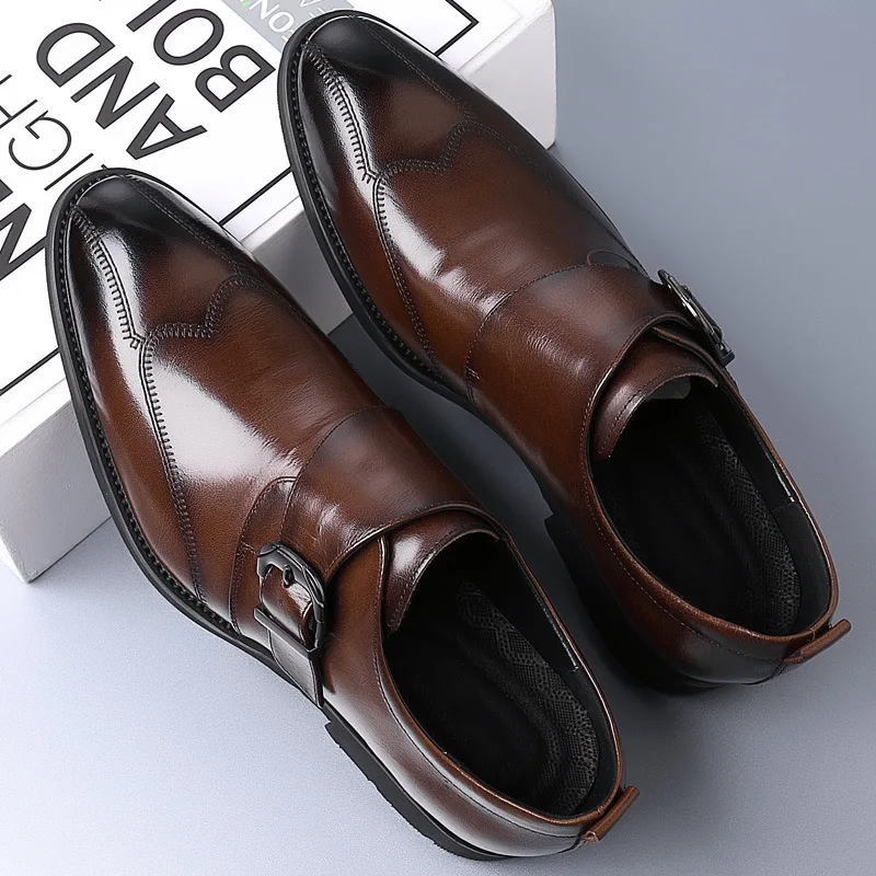 

Lace Up Men's Shoes Formal PU Leather Shoes for Men Oxfords for Male Wedding Party Office Business New Plus Size Dress Footwear