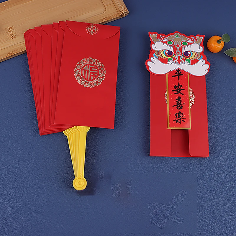 新しい年の赤い封筒,ファンの形,hongbao,春のフェスティバル,ラッキーなお金のポケット,ギフト,最高のwish,2024