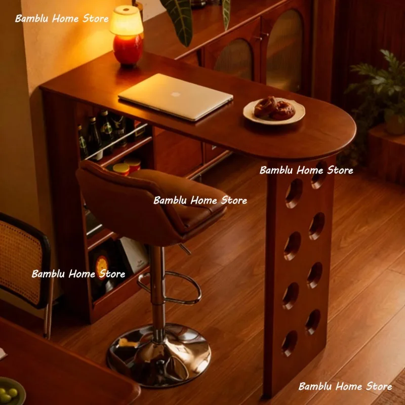 

Chinese-style Bar Table Solid Wood Household Small Apartment Bar Table Fashion Creativity Family Furniture Esstisch YS40CC