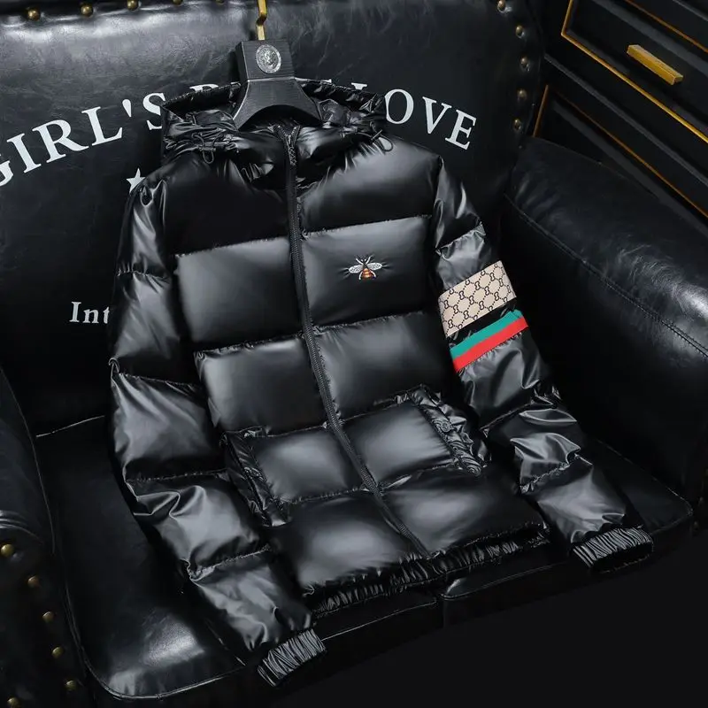 

Light luxury winter new high-quality men's clothing hooded 90 white duck down jacket fashion warm casual jacket