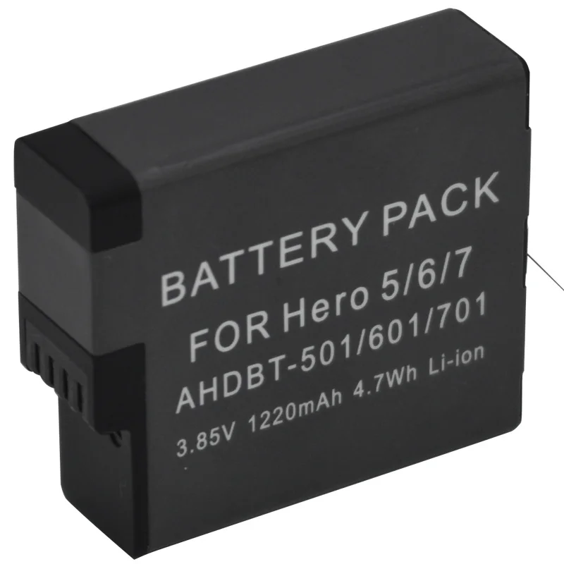 10 Buah MaxWee Asli untuk GoPro Hero 7 Hero 6 Hero 5 Baterai Untuk Go Pro Hero 7 6 5 Baterai Kamera 1220MaH