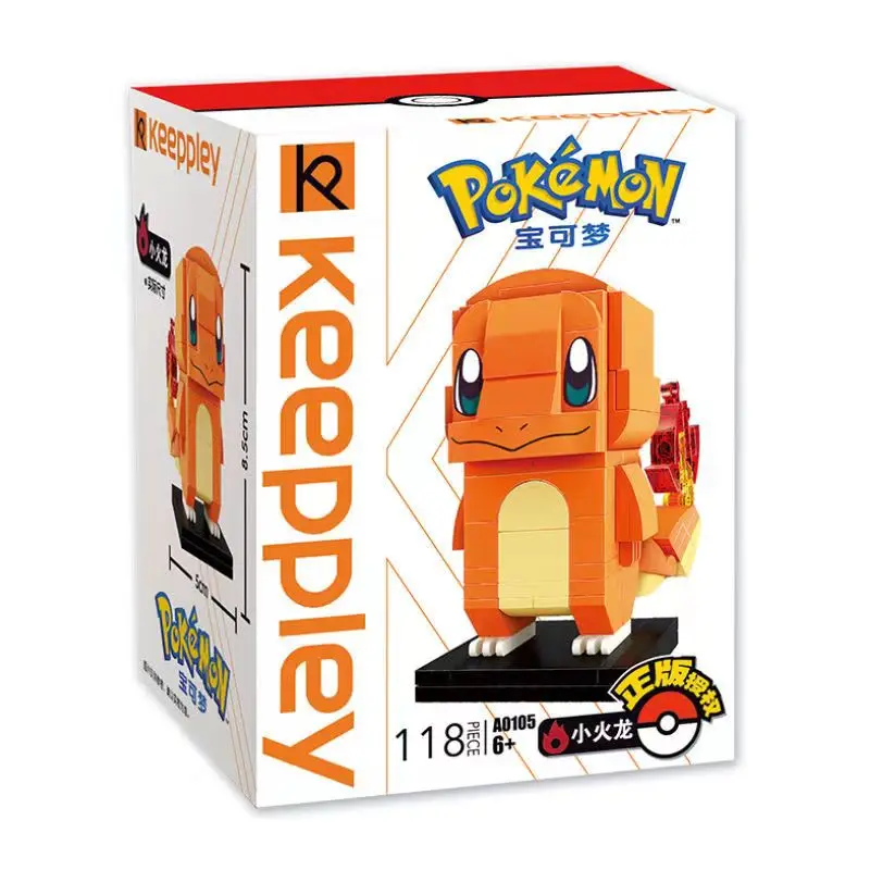 Pokemon Building Blocks Bricks Kits Pikachu Charmander Eevee Venusaur Cartoon Anime Pokéball Model Figures Toy for Children Gift