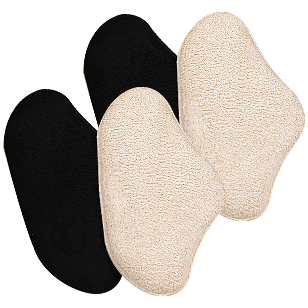 

2 Pairs Heel Cushions Anti-Wear Pads Comfortable Shoe Inserts Self-Adhesive Friction Protection For High Heels Shoes