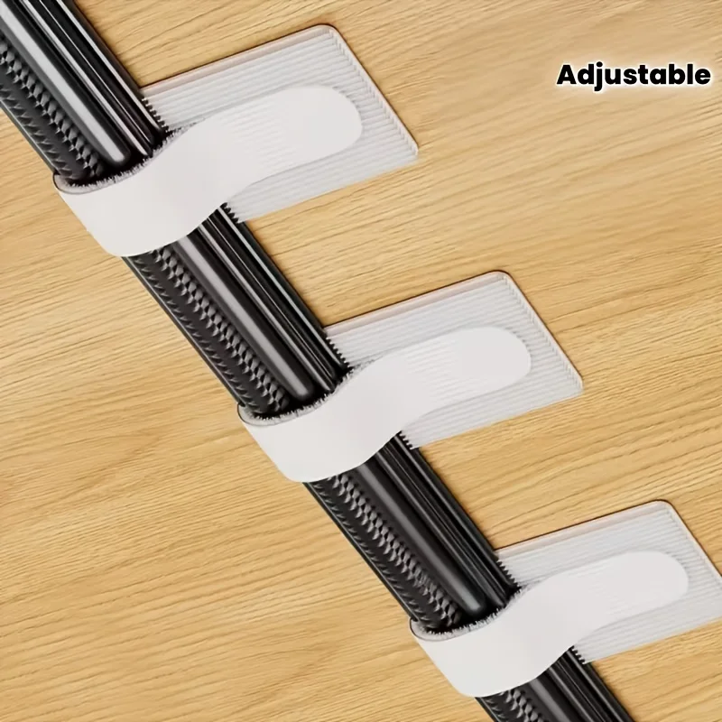 18Pcs Self-Adhesive Strong Reusable Cable Ties Multi-Function Hook And Loop Cable Organizer For Computer Data Cords Wire Managem
