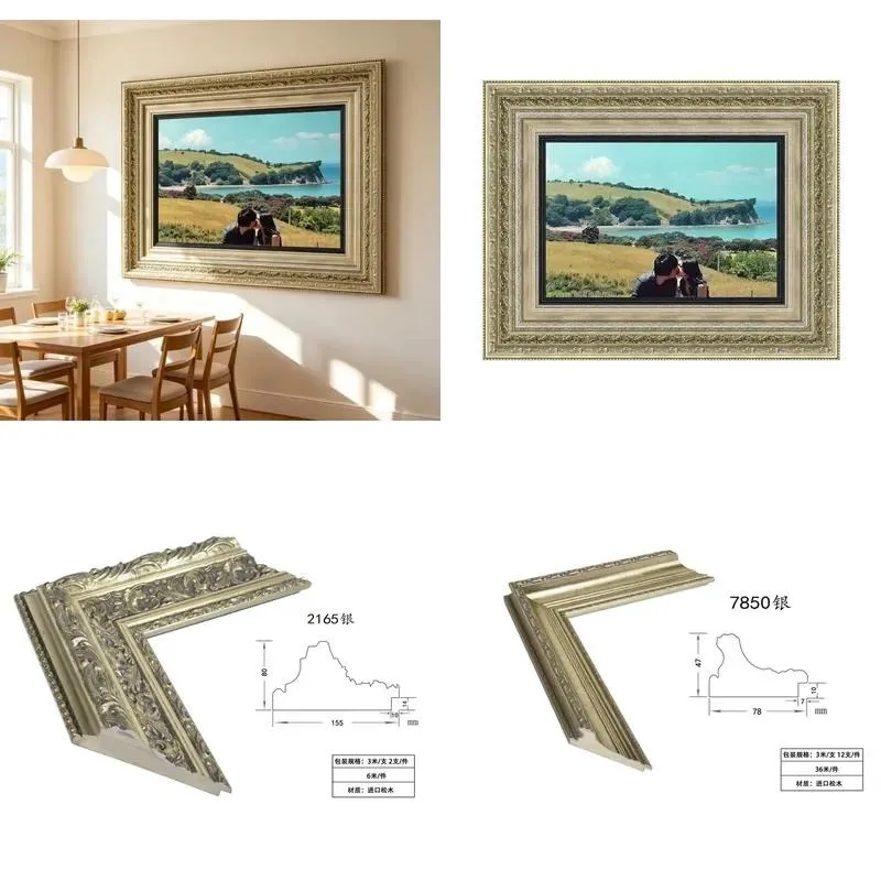 Wholesale luxury large unassembled wooden frame for indoor and outdoor photography studio background decoration