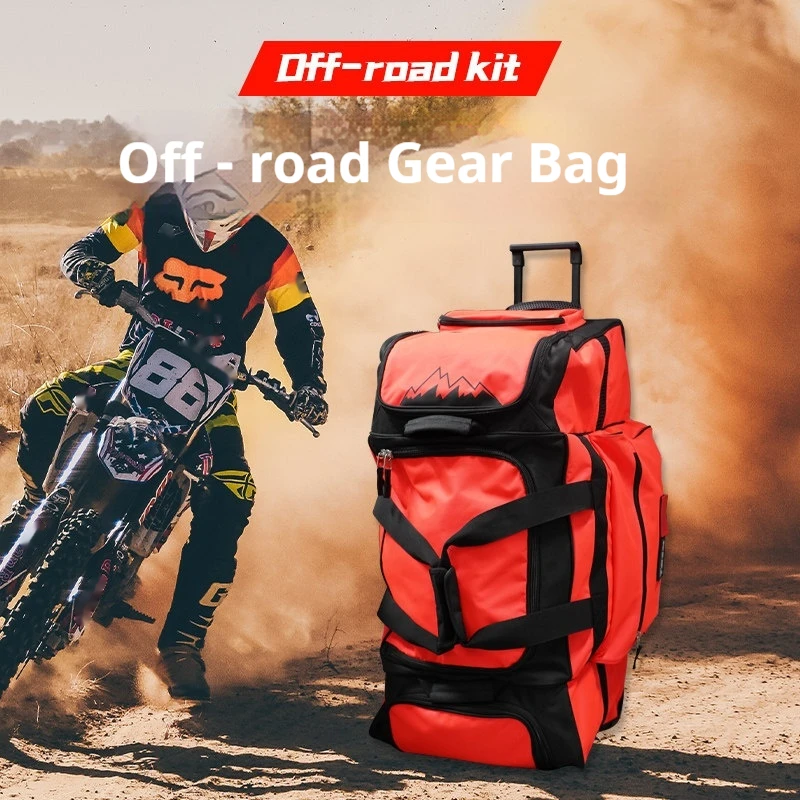 For Motorcycle Gear Rolling Bag 190L Waterproof Helmet Boot Compartment Multi-Function No-Drill Accesorios Moto