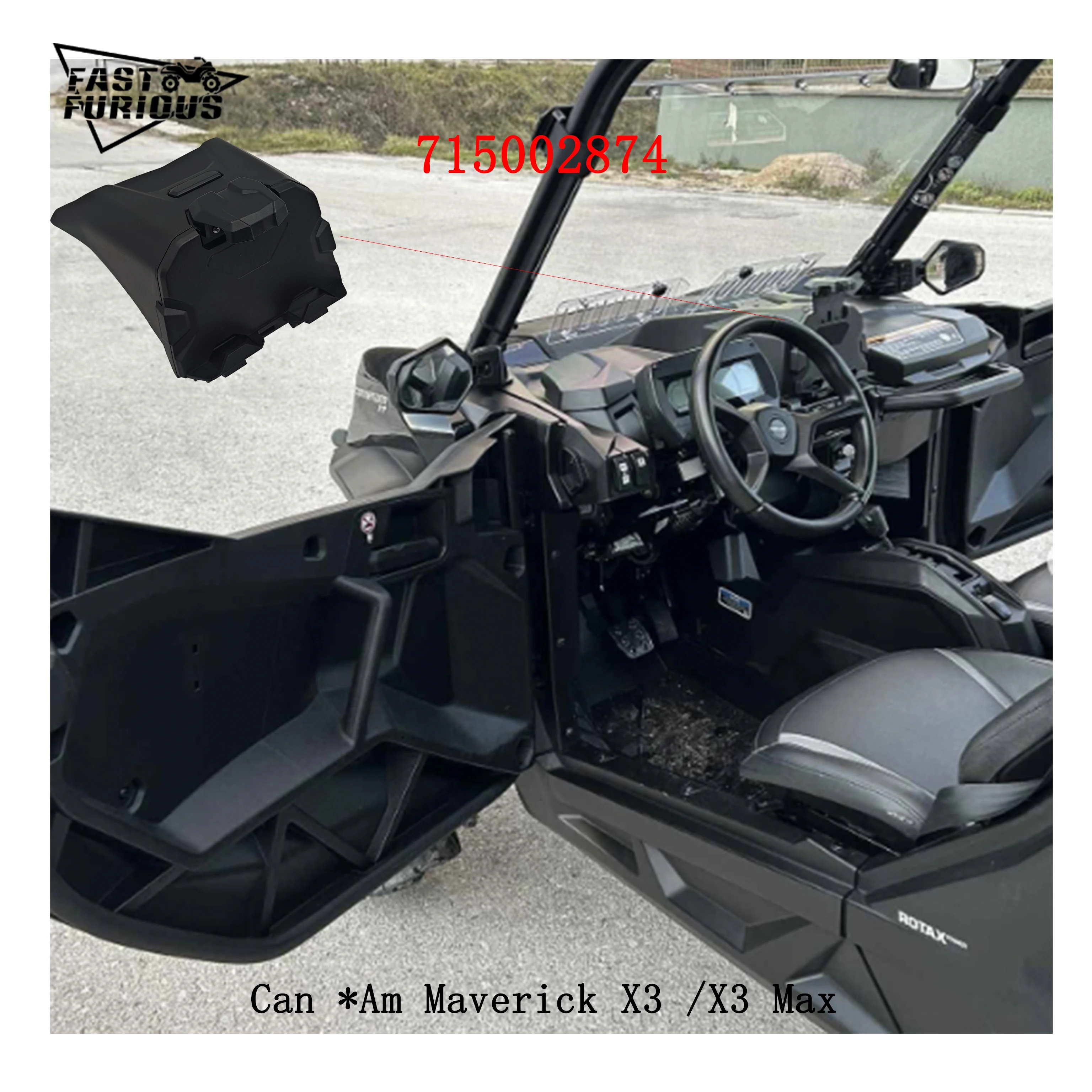 

Powered Device Tablet Stand GPS Mount 715002874 For For 2017-2024 Can * Am Maverick X3