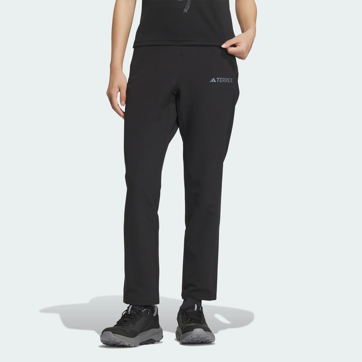 Adidas genuine TERREX women's outdoor tapered sports soft shell pants IN2232