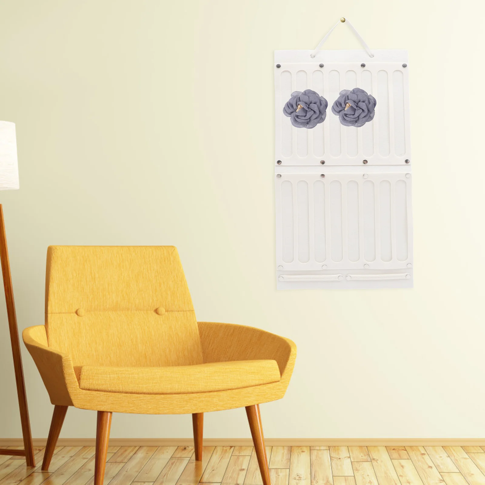 

2Pcs Felt Hair Bow Holder Wall Hanging Organizer Headband Storage Rack Hair Clips Display Organizer for Home Decoration