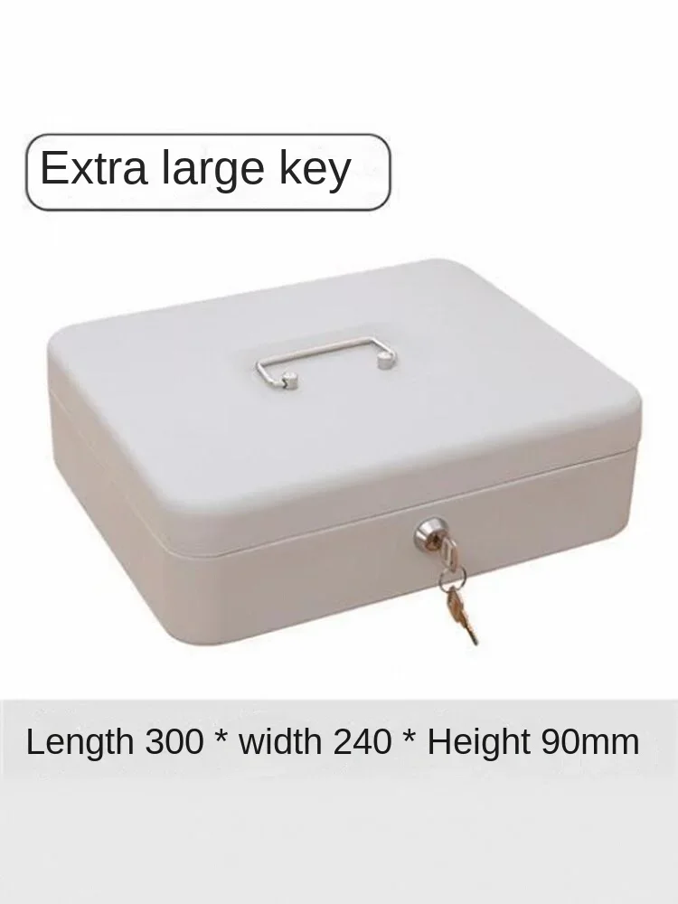 

Fireproof storage box with lock, small storage iron box, household identification safe