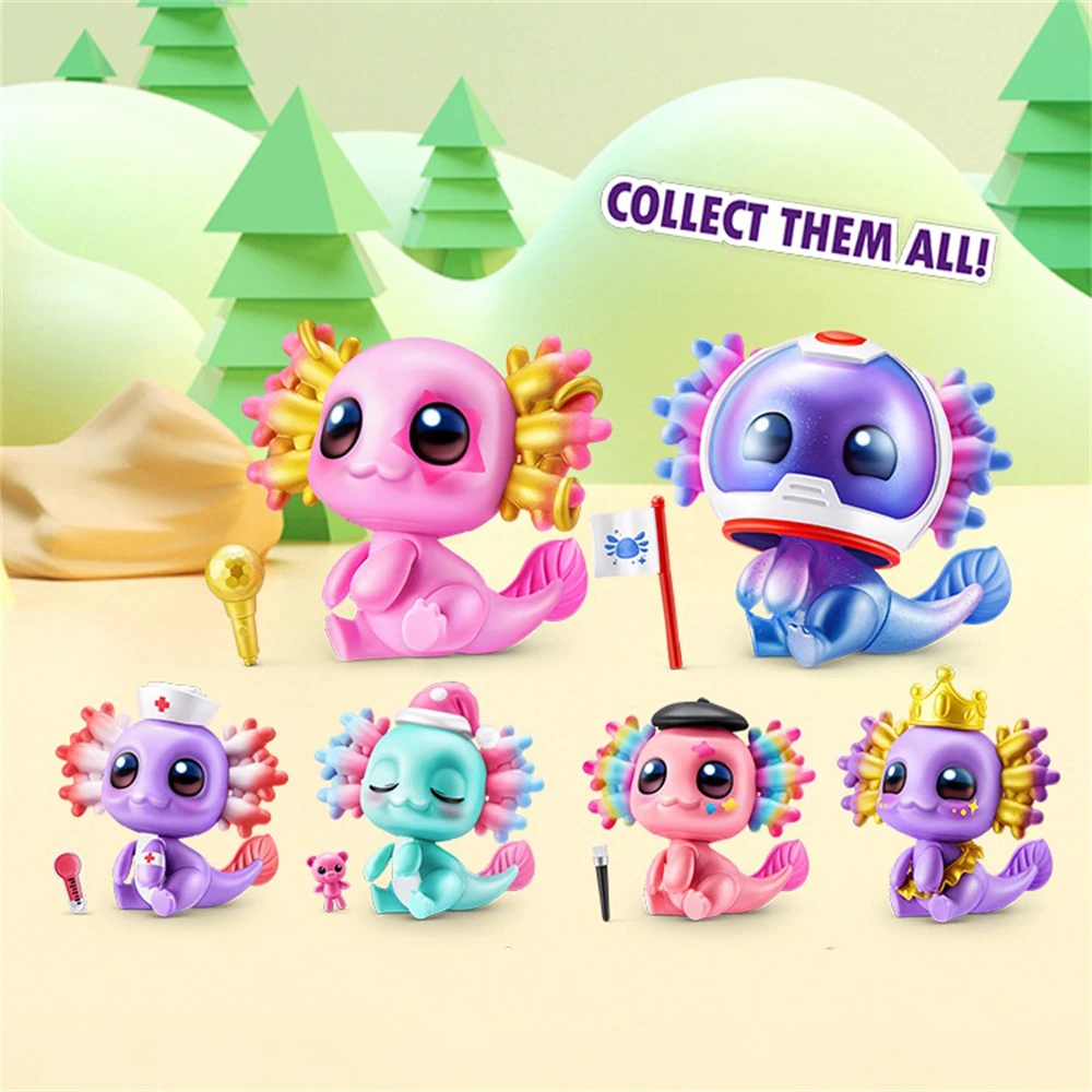 ZURU 5 Surprise Egg A-Lot-A Axolotls Series Surprise Themed Axolotls مع 5 ملحقات فريدة من نوعها ألعاب تخيلية ممتعة للأطفال #2