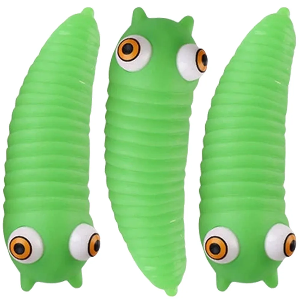

3pcs Fidget Squeeze Stress Stress Toys Relief Fidget Caterpillar Sensory Toys for Kids Adults Decompression