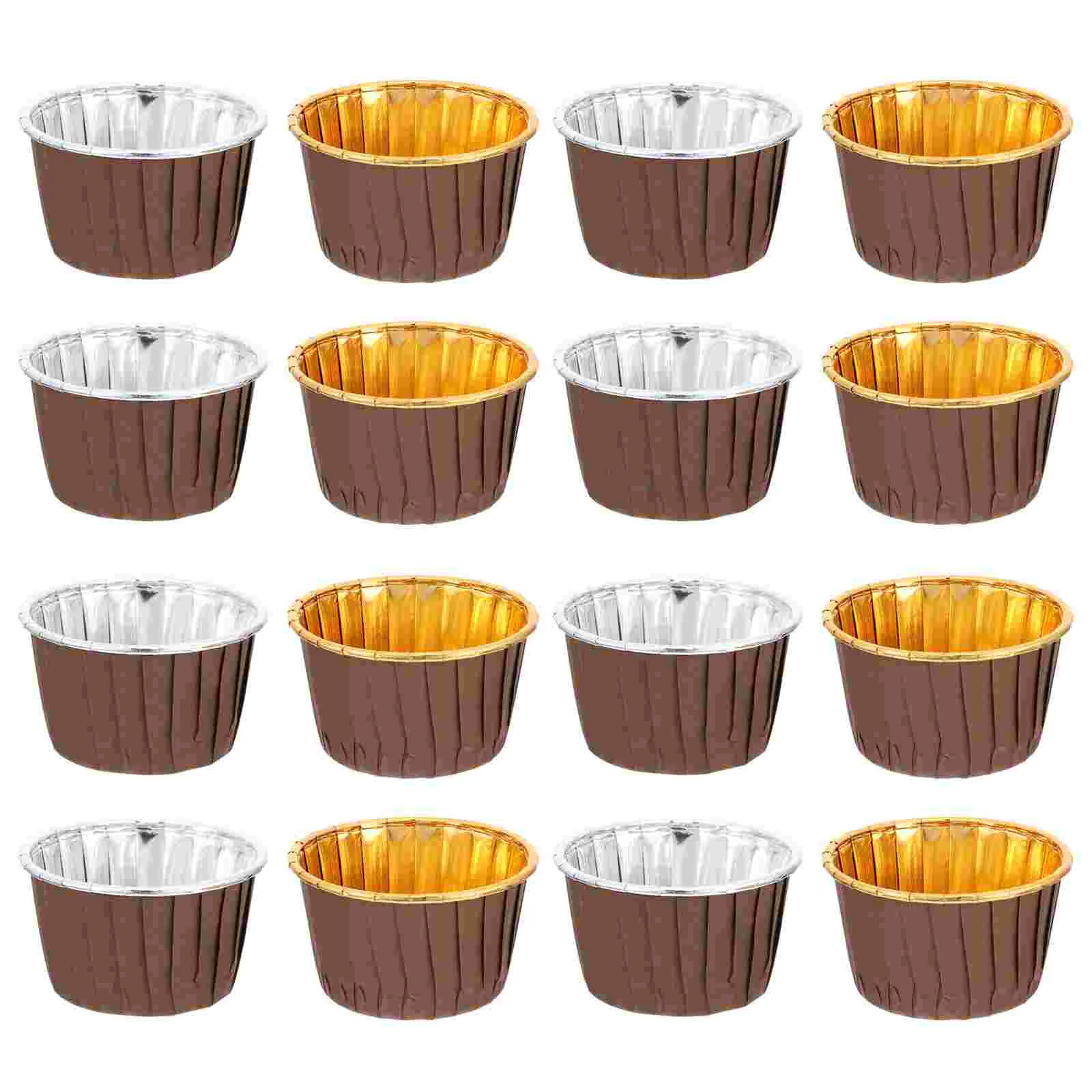 100 Pcs Roll Up Cake Cups Cupcake Paper Tray Cases Baking Muffin Dessert Moulding Holders Biscuit