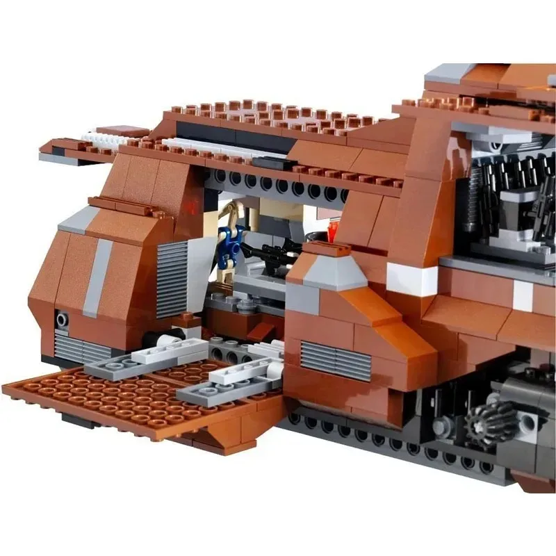 1326 pezzi Set di blocchi di costruzione per veicoli da trasporto militare, kit modello MOC a tema spaziale Giocattolo per l'apprendimento STEM, regalo creativo per età 14+