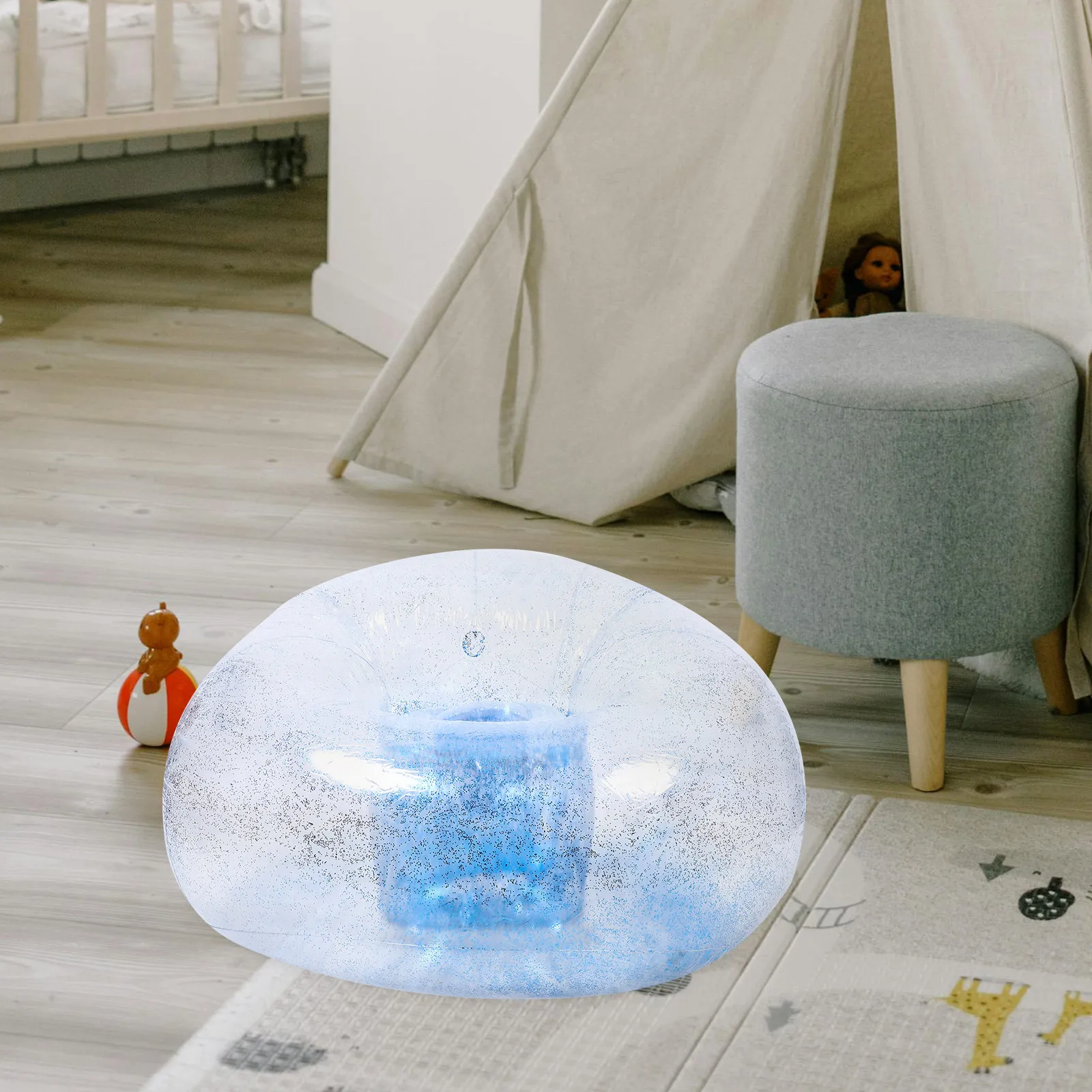 

Надувная подставка для ног, портативная, легкая, устойчивая к выцветанию, для кемпинга и путешествий, удобная, надувной табурет, удобная в использовании