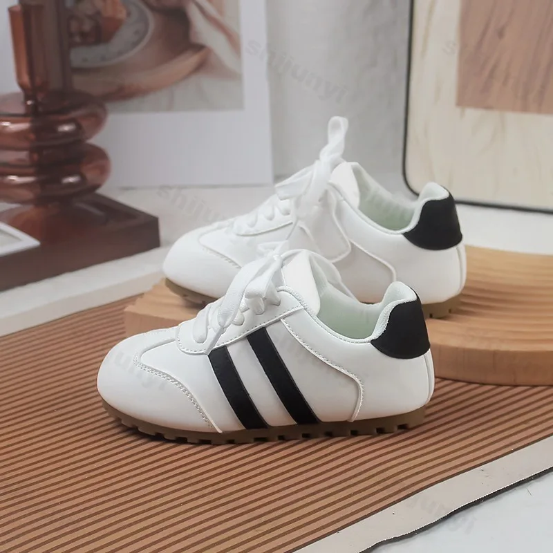 

Children's Casual Sports Shoes Spring 2026 Comfortable Non Slip Outdoor Thick Bottom Platform Kids Sneakers Boys Girls Flat Shoe