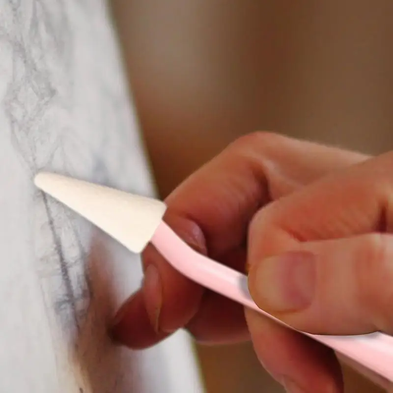 スタンプペーパーアートのブレンド、アーティスト、木炭用の摩擦スポンジ付きの多目的人間工学に基づいたスケッチワイプスクレーパー