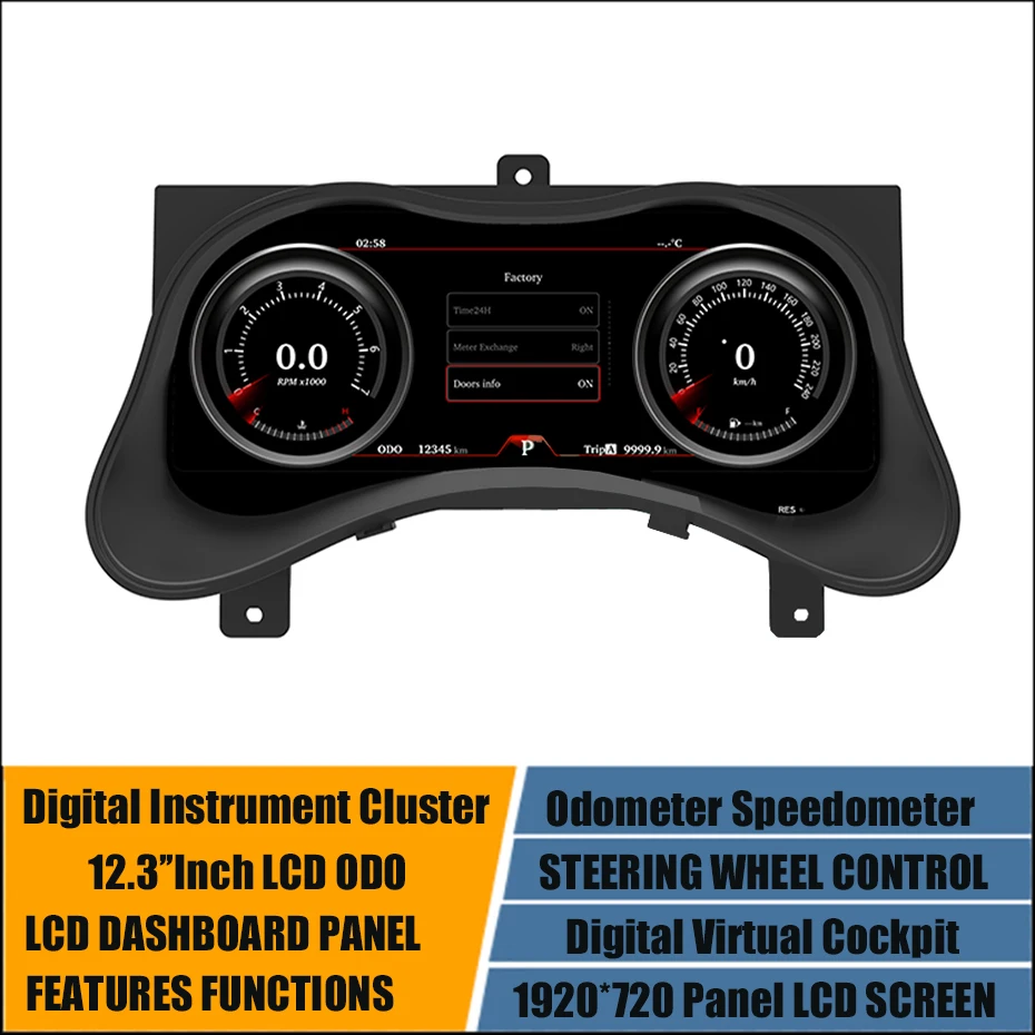 

12.3Inch LCD Digital Virtual Cockpit Instrument Cluster For Infiniti Q70 2013-2019 Latest Oldmeter Dashboard Panel Speedmeter