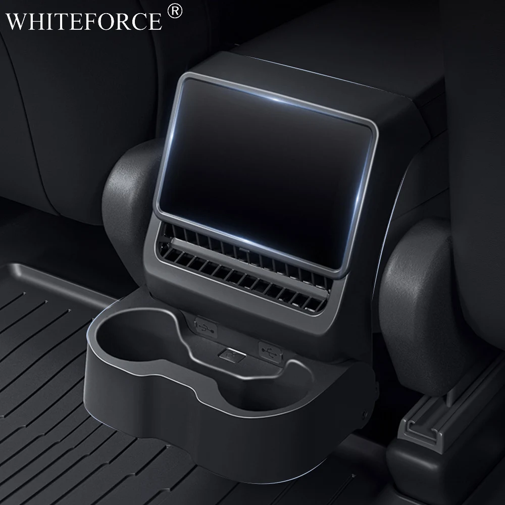 

Для Tesla Model Y Juniper, задний вентиляционный отверстие, автомобильный ограничитель чашки для воды, бутылка для напитков, модель 3, органайзер Highland, многофункциональные подстаканники