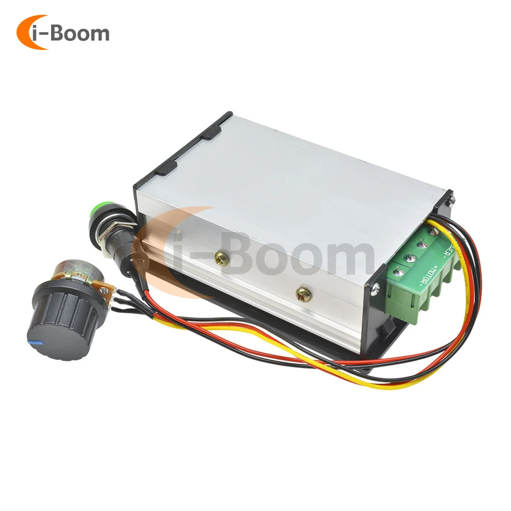 30A Cyfrowy regulator prędkości obrotowej silnika PWM DC 6V 12V 24V 48V Nieskończenie Regulacja częstotliwości przycisku przełącznika