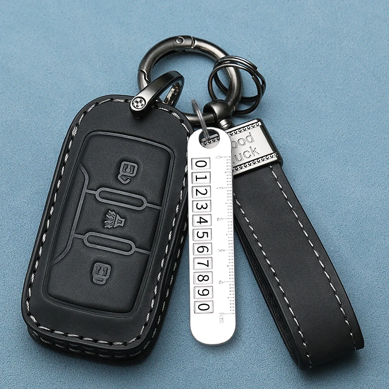 New Car Key Case Cover Shell For Chery Jetour DASHING X-1 Plus DTC 2022 2023 X70 PLUS Coupe X90 PLUS X70S X95 Keychain