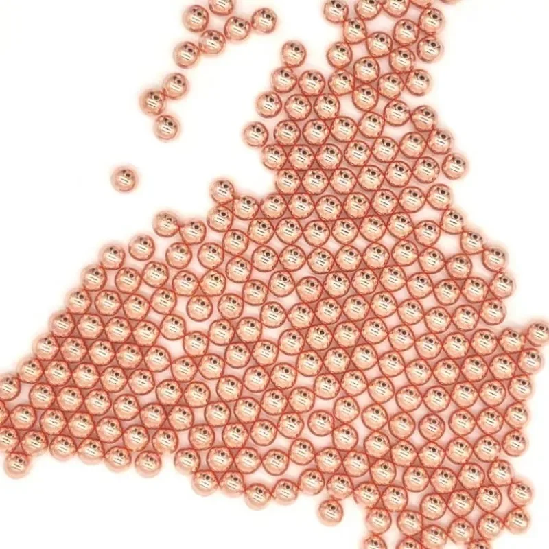 50/100 Pcs Diameter 4.4mm Red Copper Solid Carbon Steel Copper Plated Bearing Steel Ball