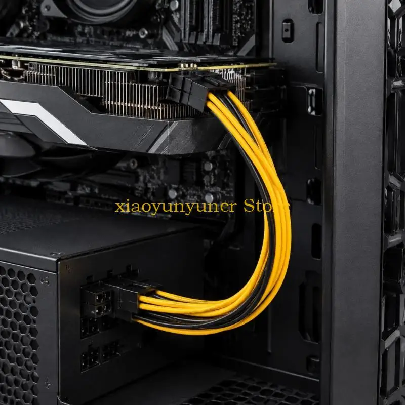 P9JB 18AWG Wire GPU Power Cable 6Pin Male to Graphics Card GPU 8Pin 6+2Pin Male