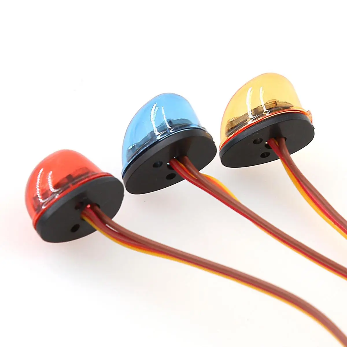 1/14 Tamiya 1/10 RC Car 360° Rotating LED Light Bar Multi-function Flashing Alarming Lamp Engineering Truck Upgrade Part
