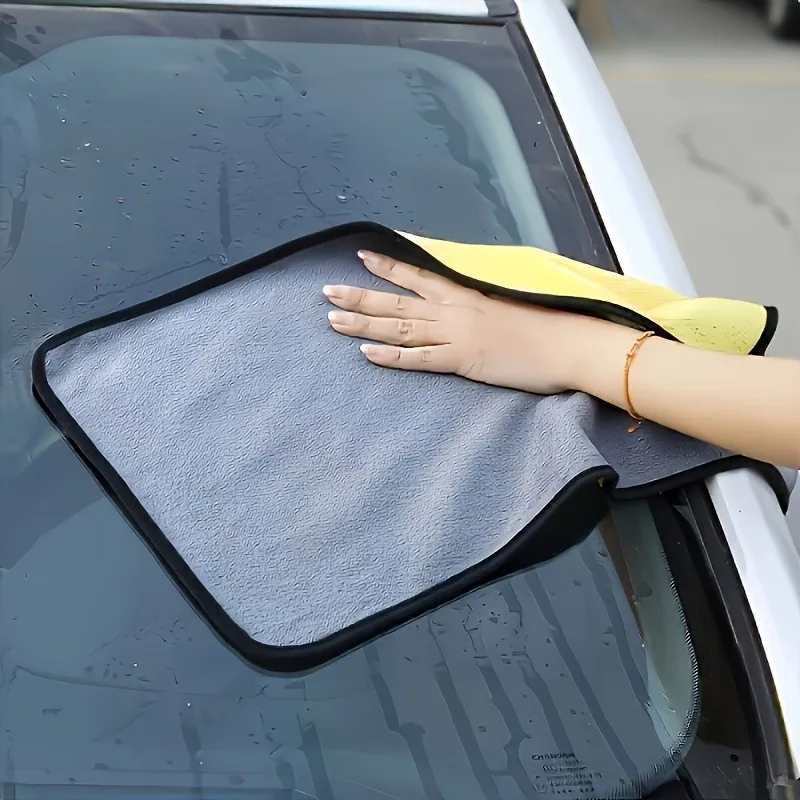 1 PCS Mid-Size Ultra-Fine Fiber Car Drying Towel - Water Absorbing Design, Suitable for Car Cleaning Care, Home Cleaning, Etc