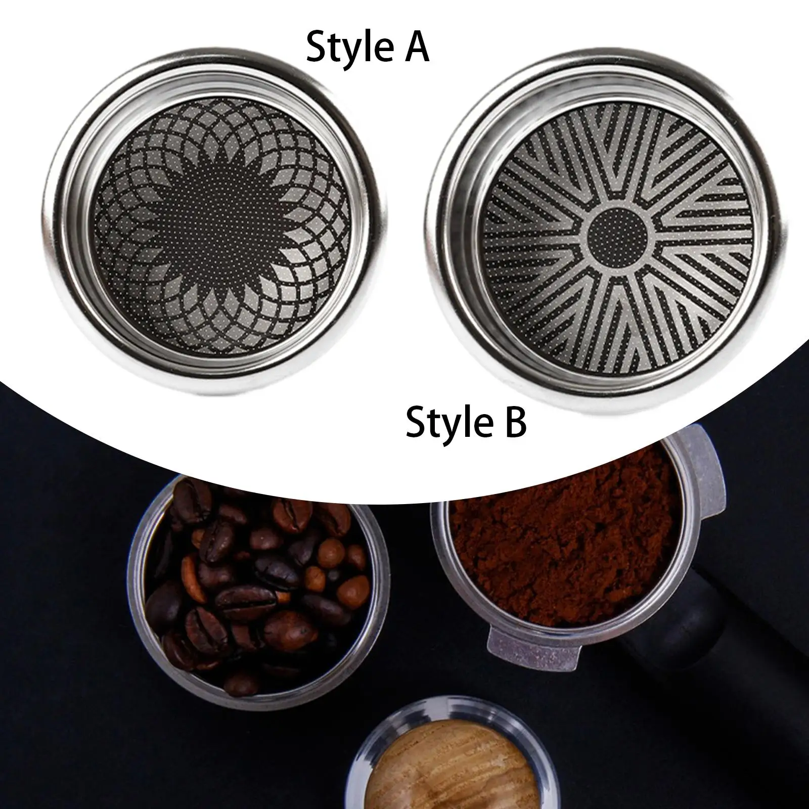 58mm Stainless Steel Coffee Filter Porous Filter Basket for Espresso Machine Kitchen Accessories Espresso Portafilter Basket