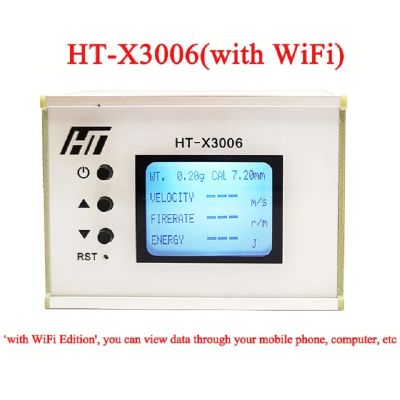 HT-X3005/X3006 Shooting Speed Meter Ball Velocity Energy Measurement Shooting Chronograph Bullet Speed Tester with Backlight LCD