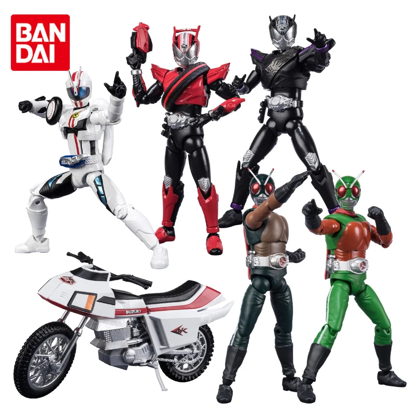 

BANDAI SHODO-X 15 Masked Rider Kamen Rider Drive Mach Sky Motorcycle Anime Action Figures Toys Boys Kids Birthday Gifts