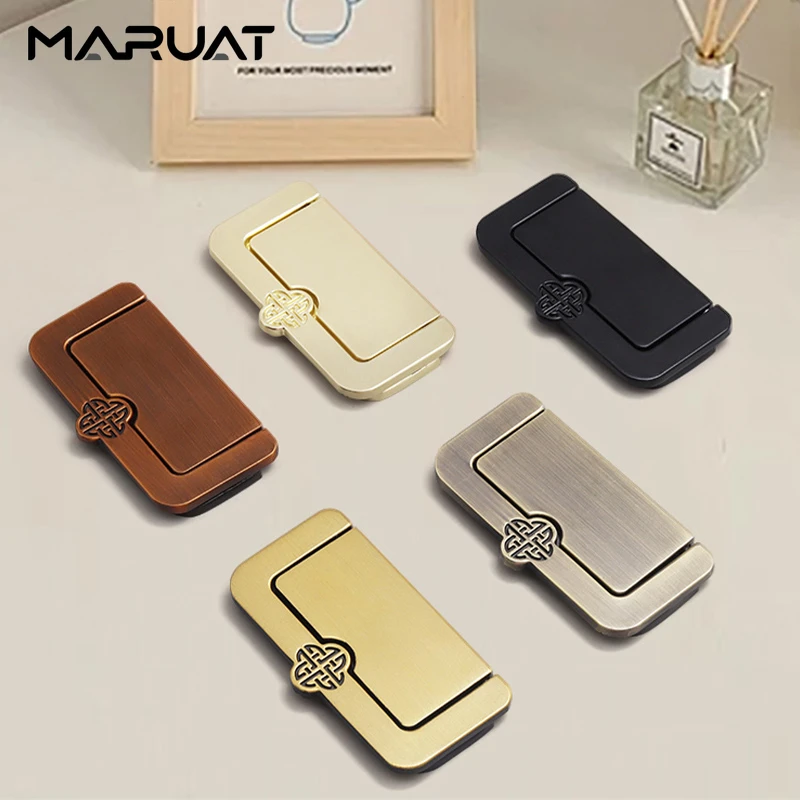 Furniture Handles Concealed Drawer Knobs Bedside Table Dressing Table Pulls Chinese Simplicity Kitchen Cabinet Storage Handles