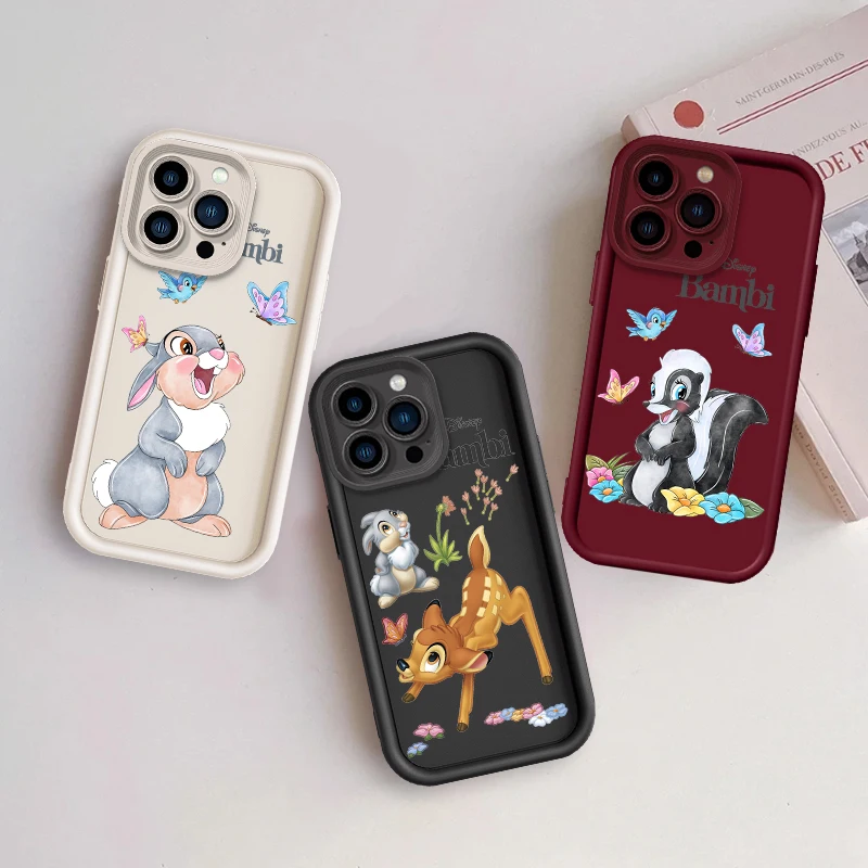 Disney Bambi Art Classical Eye Ladder For Apple iPhone 15 14 13 12 11 XS XR X Pro Max Plus Back Phone Case