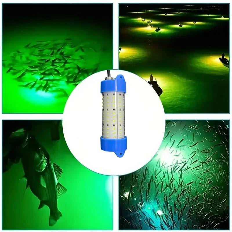 Hot selling green color IP68 LED flash waterproof signal underwater attracting fishing night light