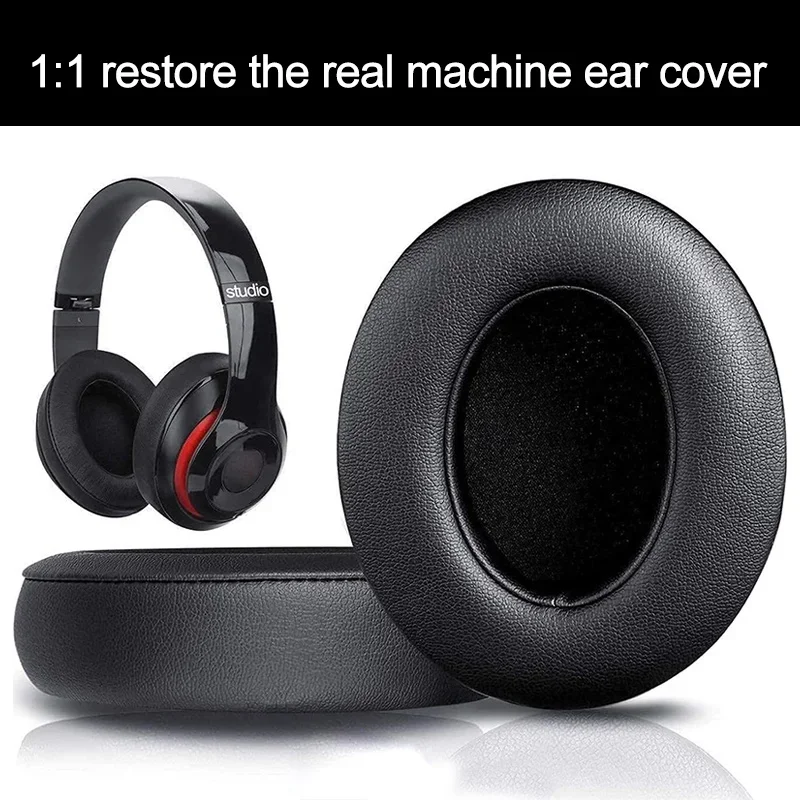 Ersatz Ohrpolster Kissen Für Beats Studio 2 3, Drahtlose/Verkabelte Ohrpolster Kopfhörer Bluetooth-kompatibel Headset Fall Soft cover